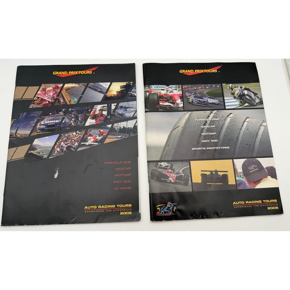 Grand Prix Tours 2005 2006 Brochures‎ Formula 1 NASCAR MotoGP Indy 500 Lot of 2